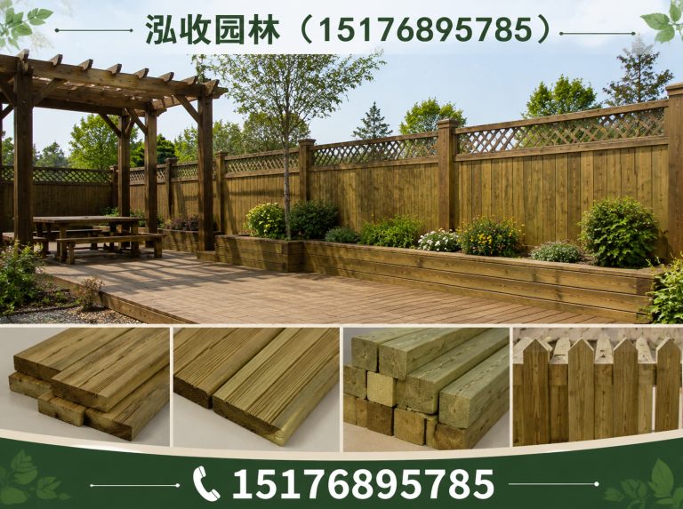 潍坊防腐木展示图